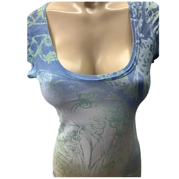 Gypsy Pink Size Medium Sublimation Short Sleeve Top. Made in USA. - Picture 2 of 7